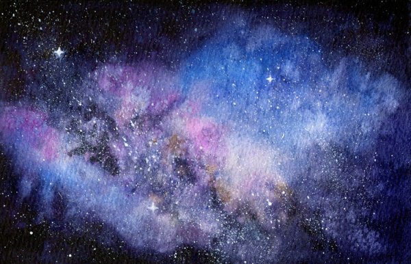 Правополушарная живопись Северное сияние