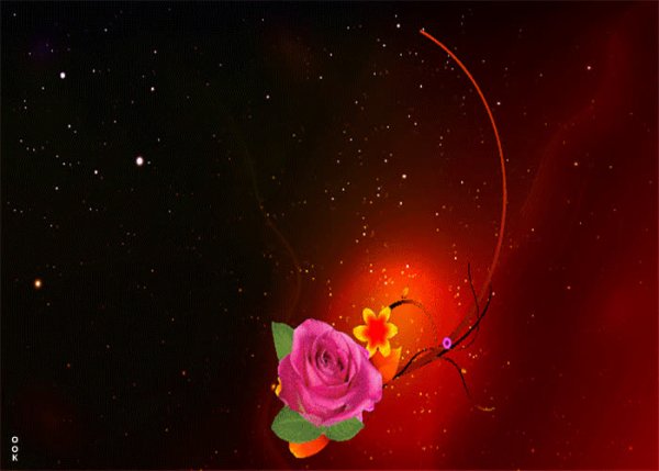 Анимированный фон цветы