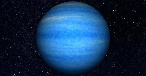 Планета Уран с подписью