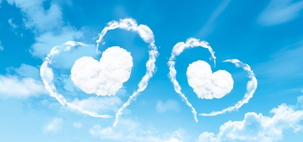 Облако в виде сердца
