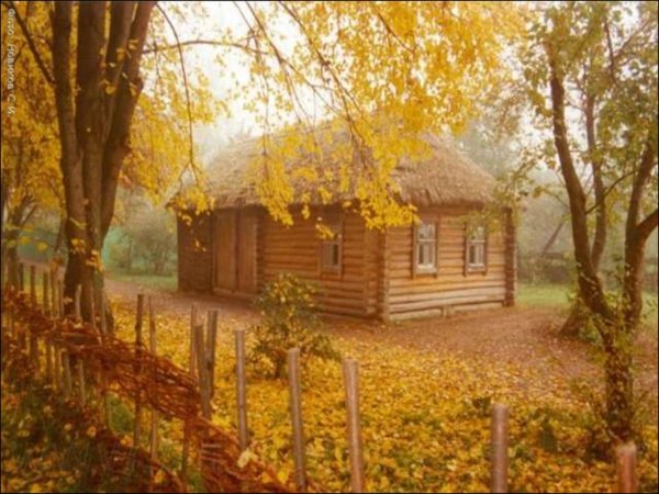 Родина Есенина село Константиново осенью