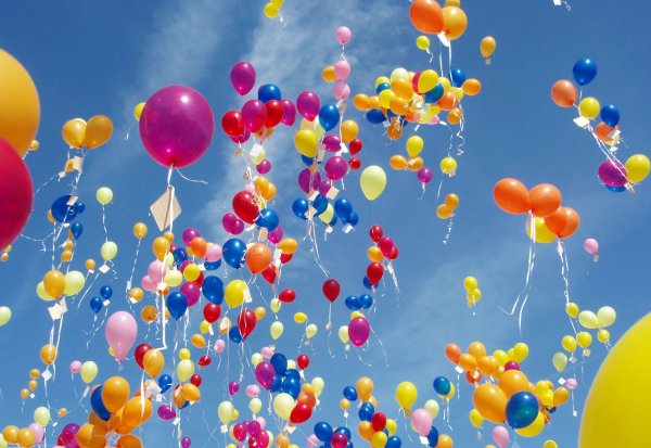 Фон с воздушными шарами