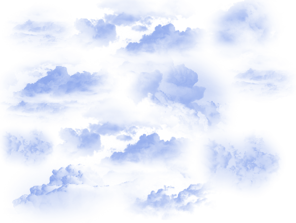 Облако на белом фоне