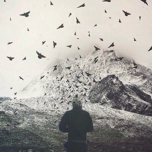 Человек на краю обрыва