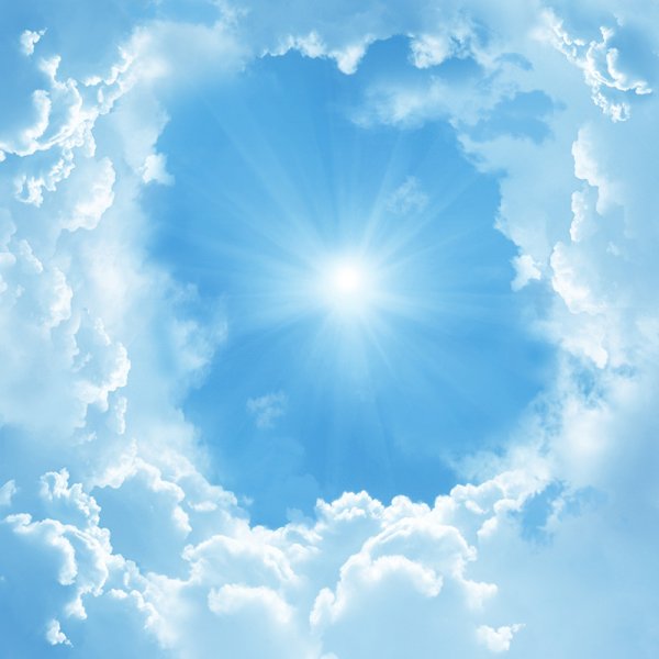 Небо солнце облака