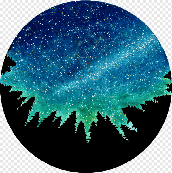 Нарисованное звездное небо