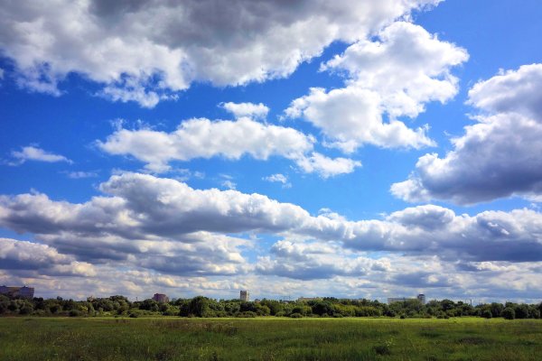 По небу плывут облака