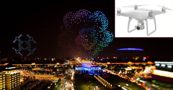 Шоу дронов в Москве