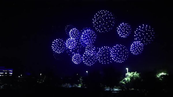 Шоу дронов в Китае