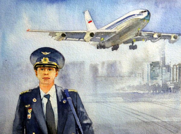 Гражданская Авиация в живописи