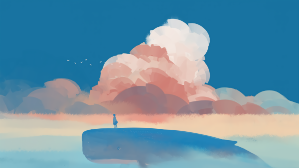 Картина море Минимализм