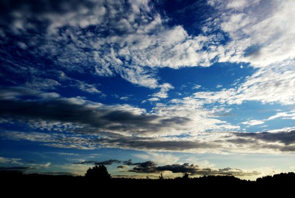 Красивое небо с облаками