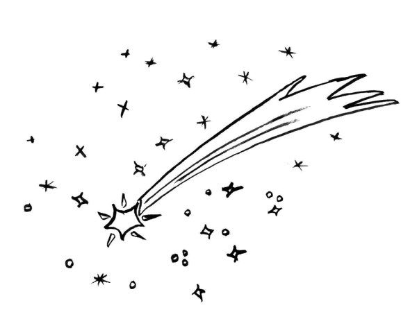 Раскраска Луна и звезды