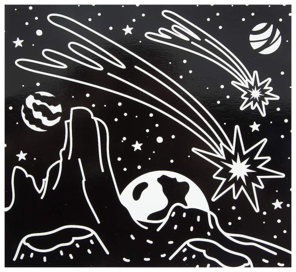 Звезды на небе раскраска для детей