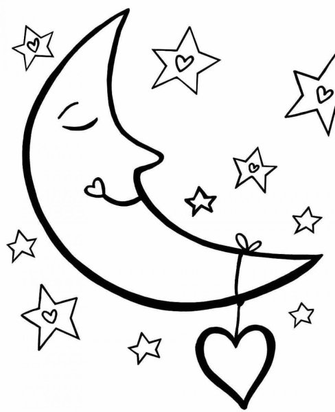 Раскраска. В космосе