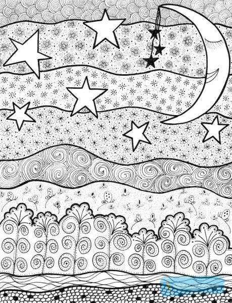 Звезда раскраска для детей