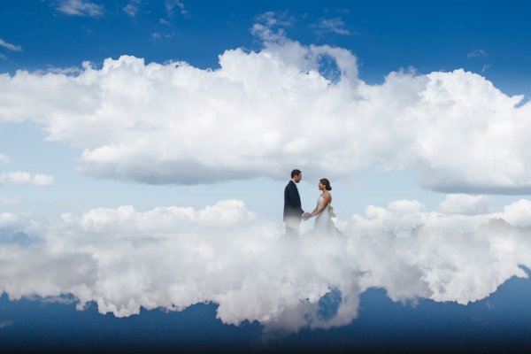 Голубое небо лучи