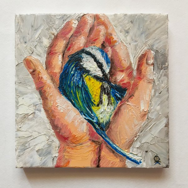 Живопись синица в руке