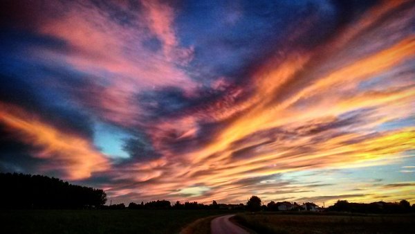 Облака рассвет