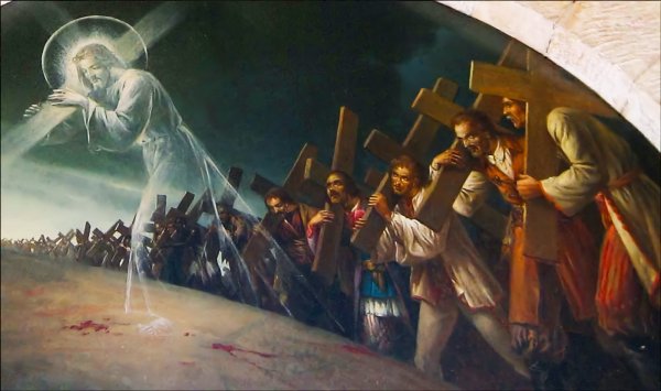 Лучи солнца сквозь облака