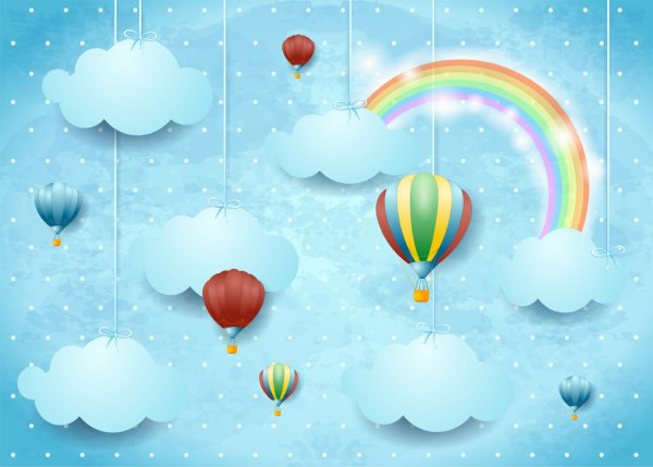 Фотообои облачка воздушные