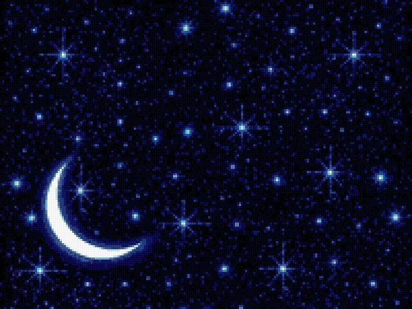 Разноцветные звезды в космосе