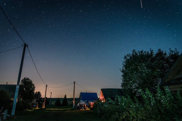 Звездное небо в деревне