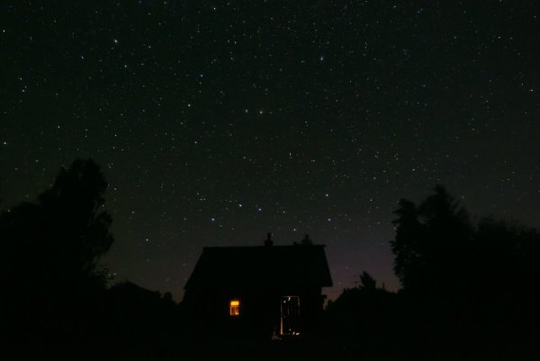 Звездное небо в деревне