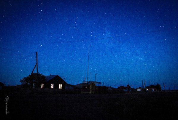 Звездное небо в деревне