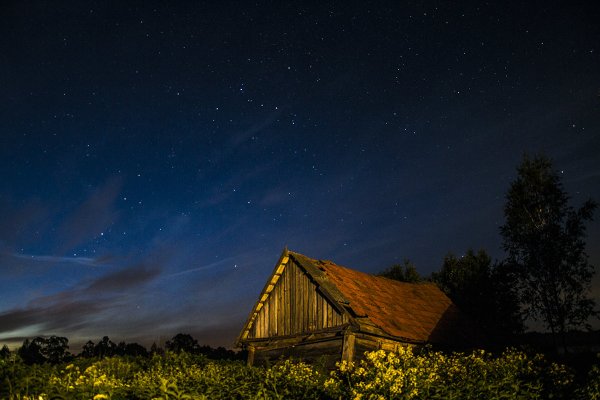 Ночное небо в деревне