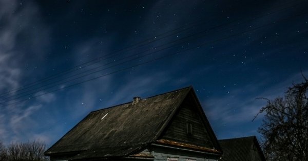 Ночное небо в деревне