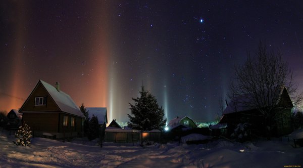 Ночное небо в деревне