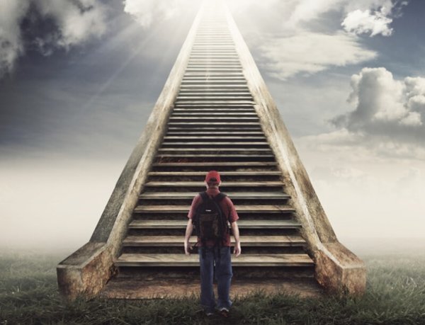 Человек на лестнице