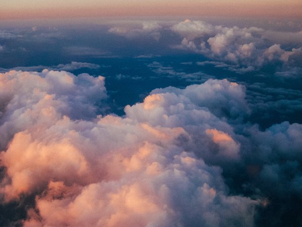Красивые облака вид сверху