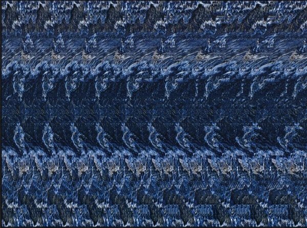 Стереограмма тигр