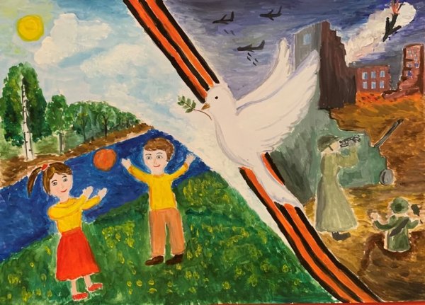 Рисунок на тему мирное небо над головой