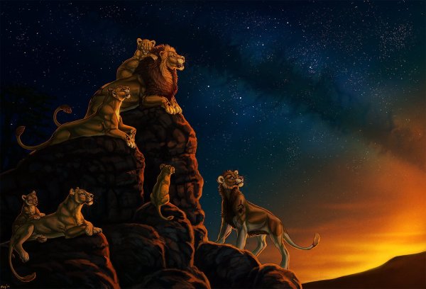 Король Лев Муфаса и Симба