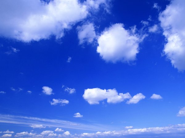 Синее небо