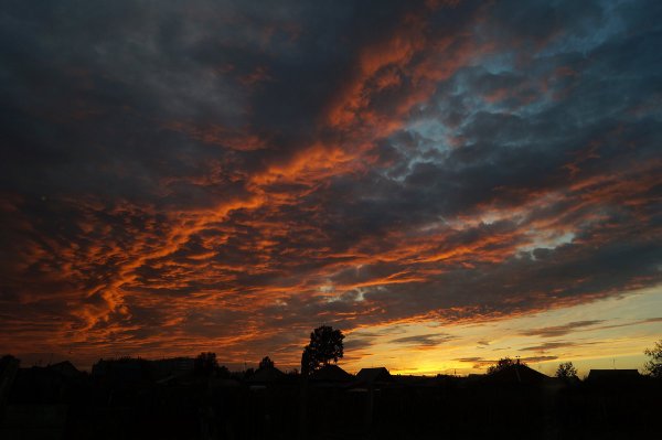 Небо потемнело