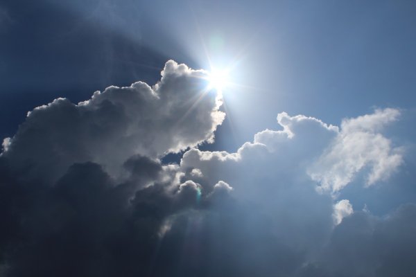 Небо солнце облака