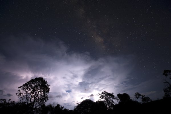 Темнеющее небо