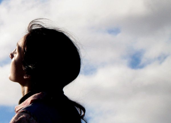 Женские глаза океан