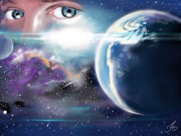 Красивые глаза в небе