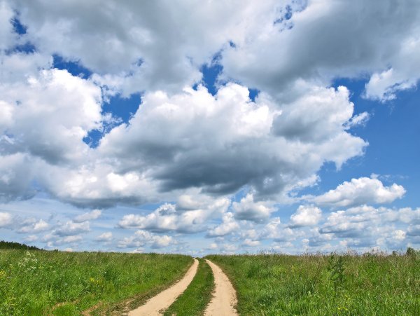 Фон дорога и небо