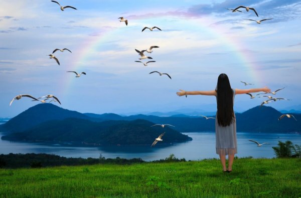 Полет в облаках