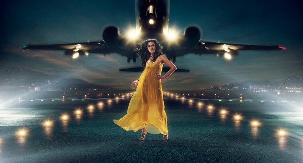 Улетающий самолет