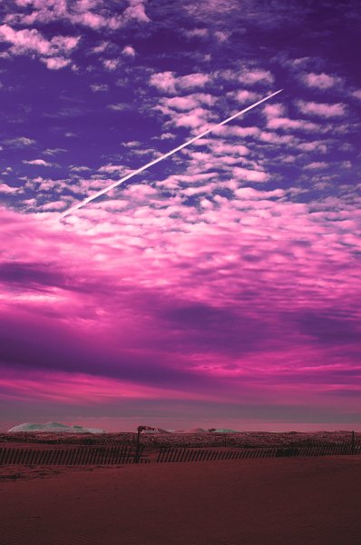 Фиолетовое небо
