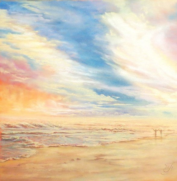 Пейзаж в пастельных тонах