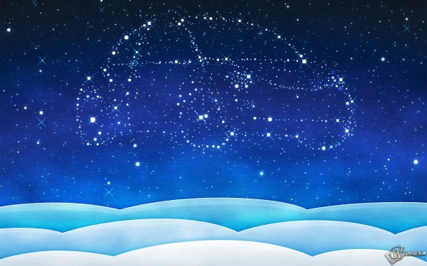 Сказочное небо со звездами