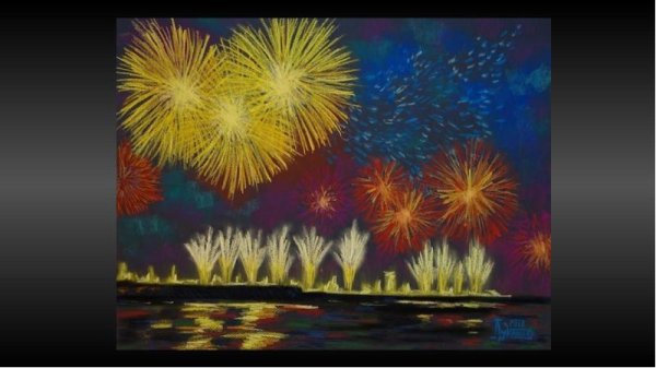 Салют живопись